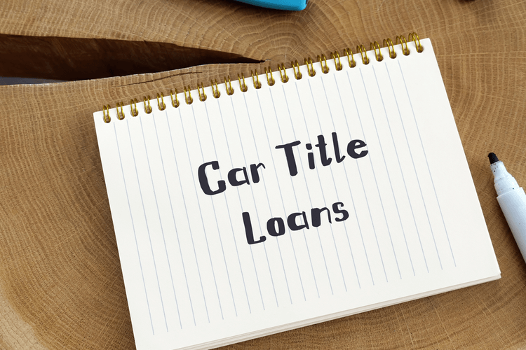 car title loans written in copybook