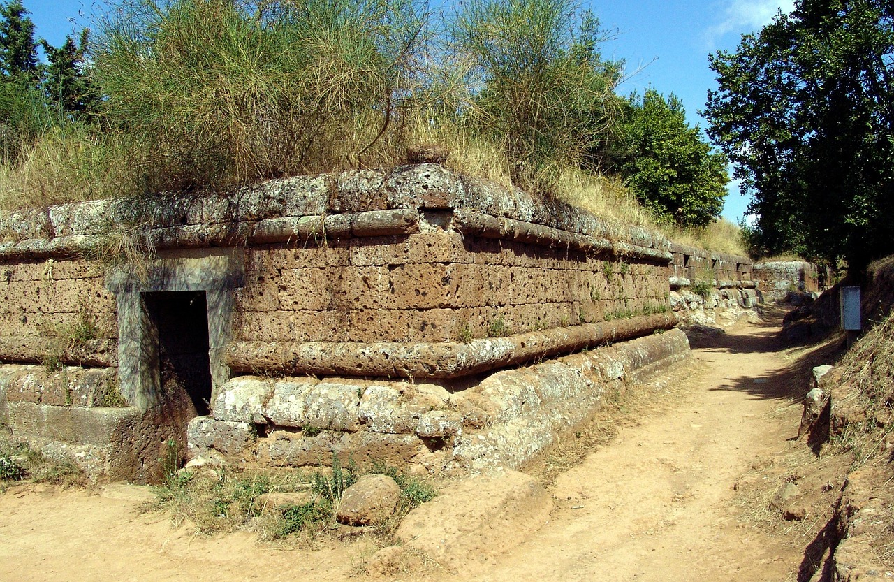 Etruscan necropolis in Cerveteri