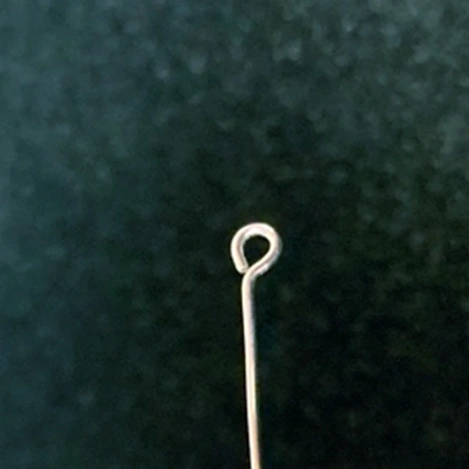 loop in end of silver wire
