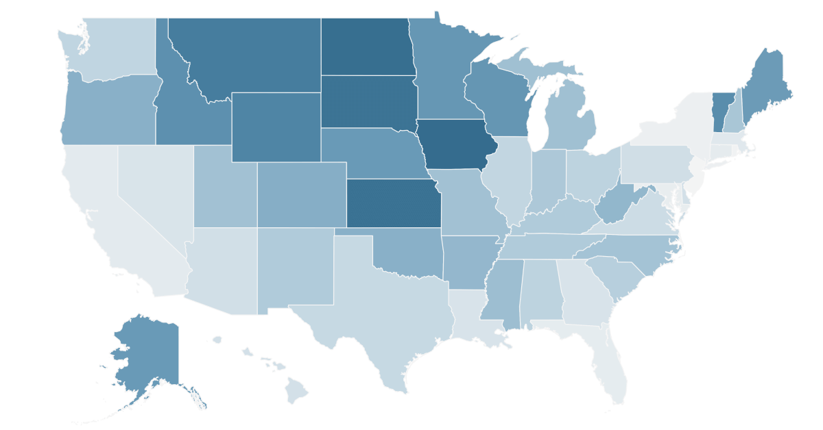 disc golf courses per capita