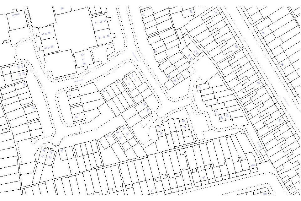 Example of a land registry plan