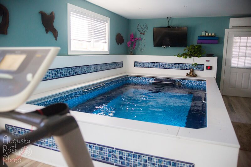 endless pool in garage