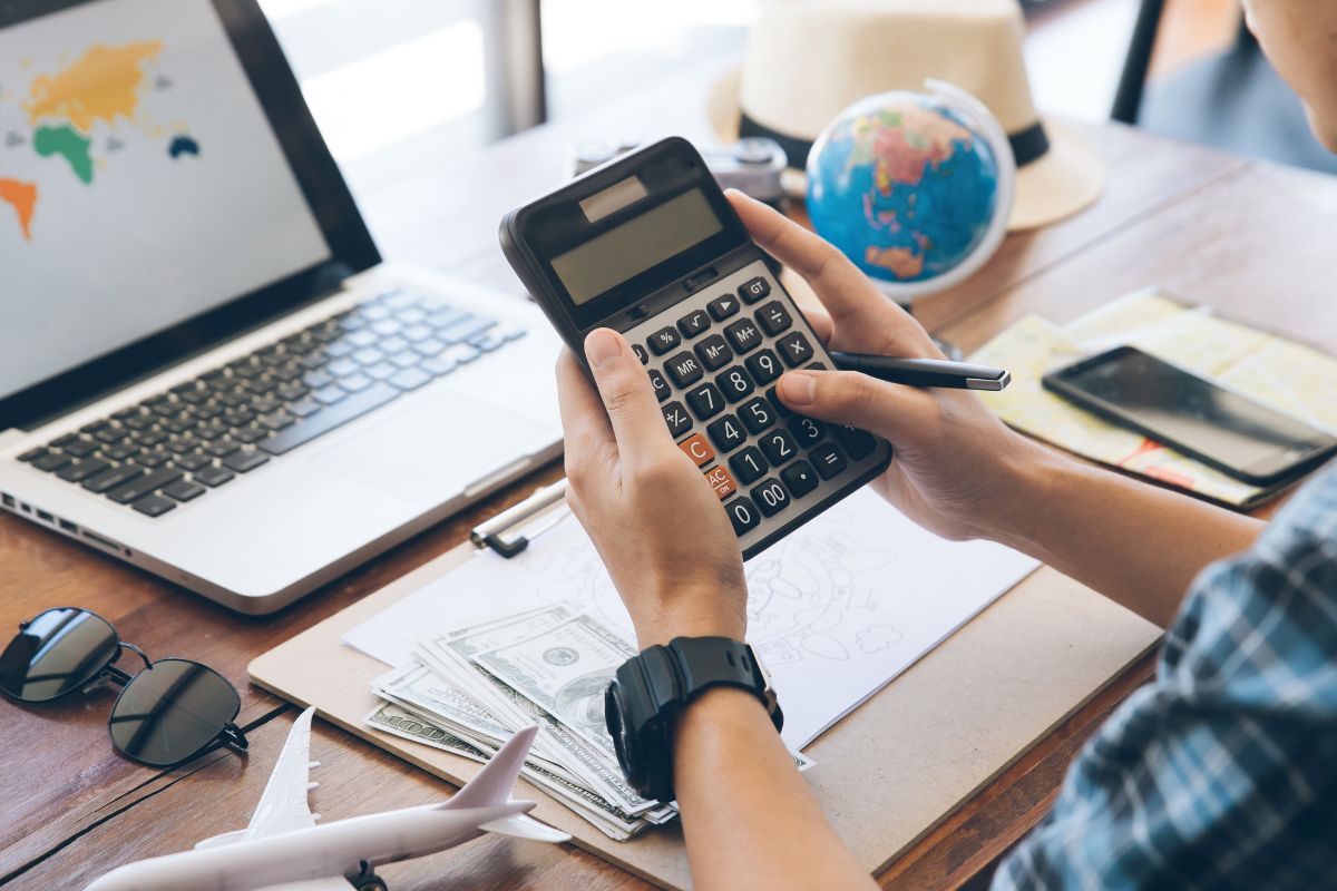 Person calculating Medigap premiums