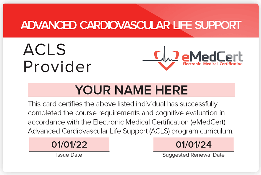 What is ACLS Certification? eMedCert