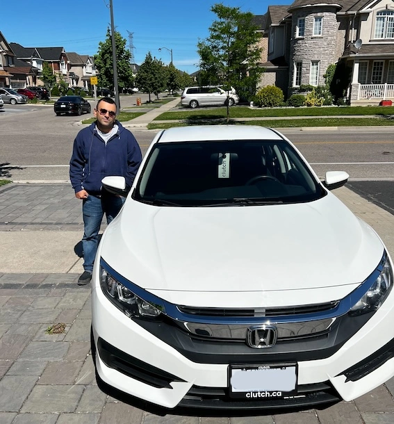 review author with their recently purchased car