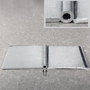 Metal tubes and gaps when making a jewelry hinge