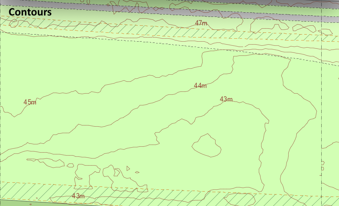 1m contours sample by MapServe® 