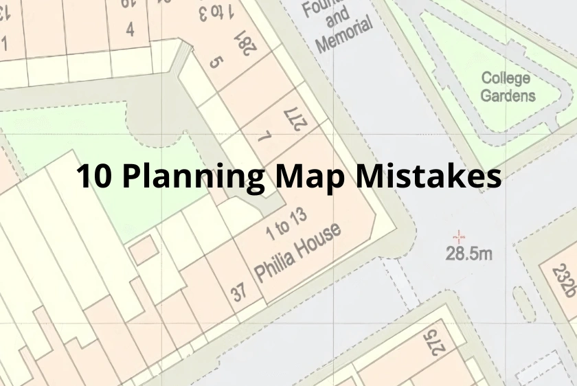 Planning map mistakes