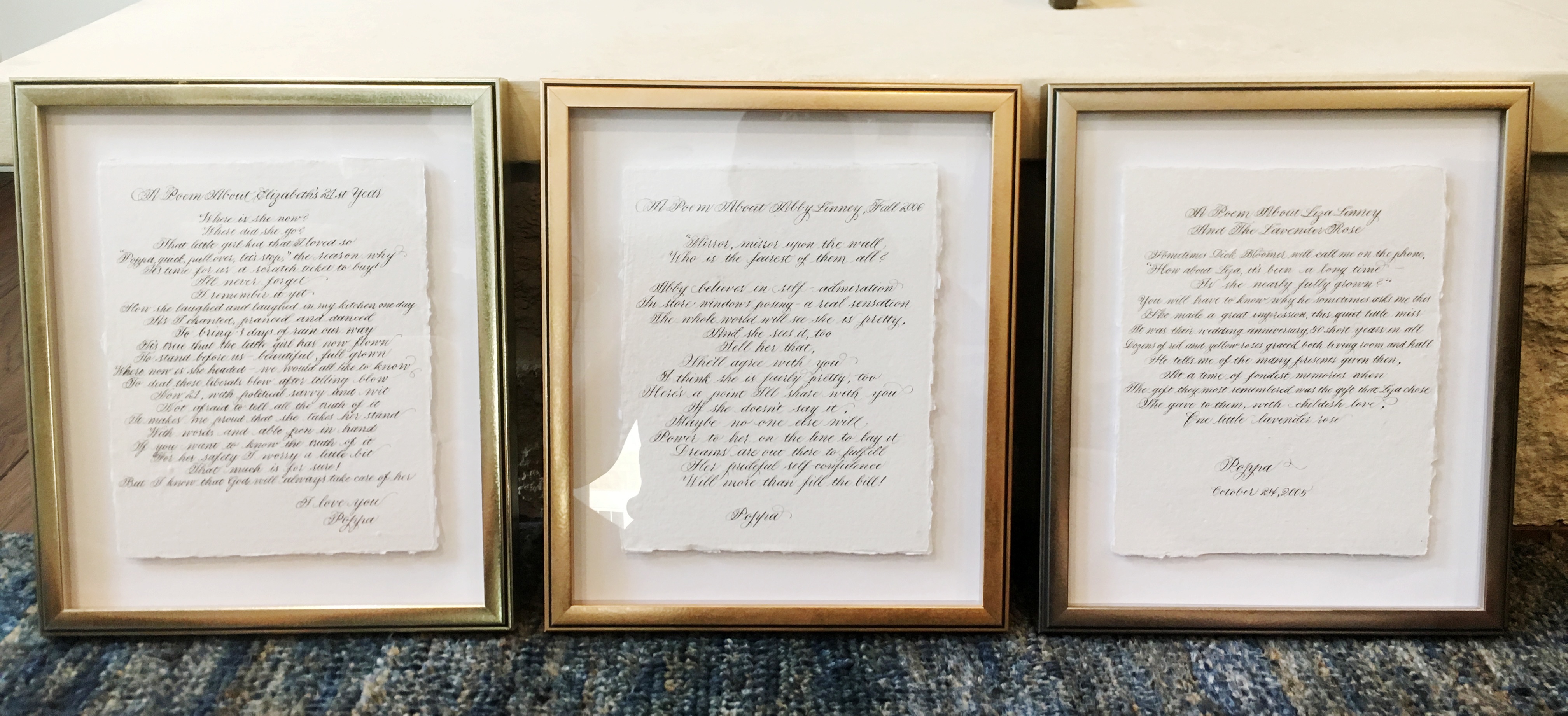Framed Poetry, Framed Calligraphy Prints