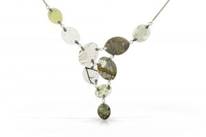Green stone necklace by Luana Coonen
