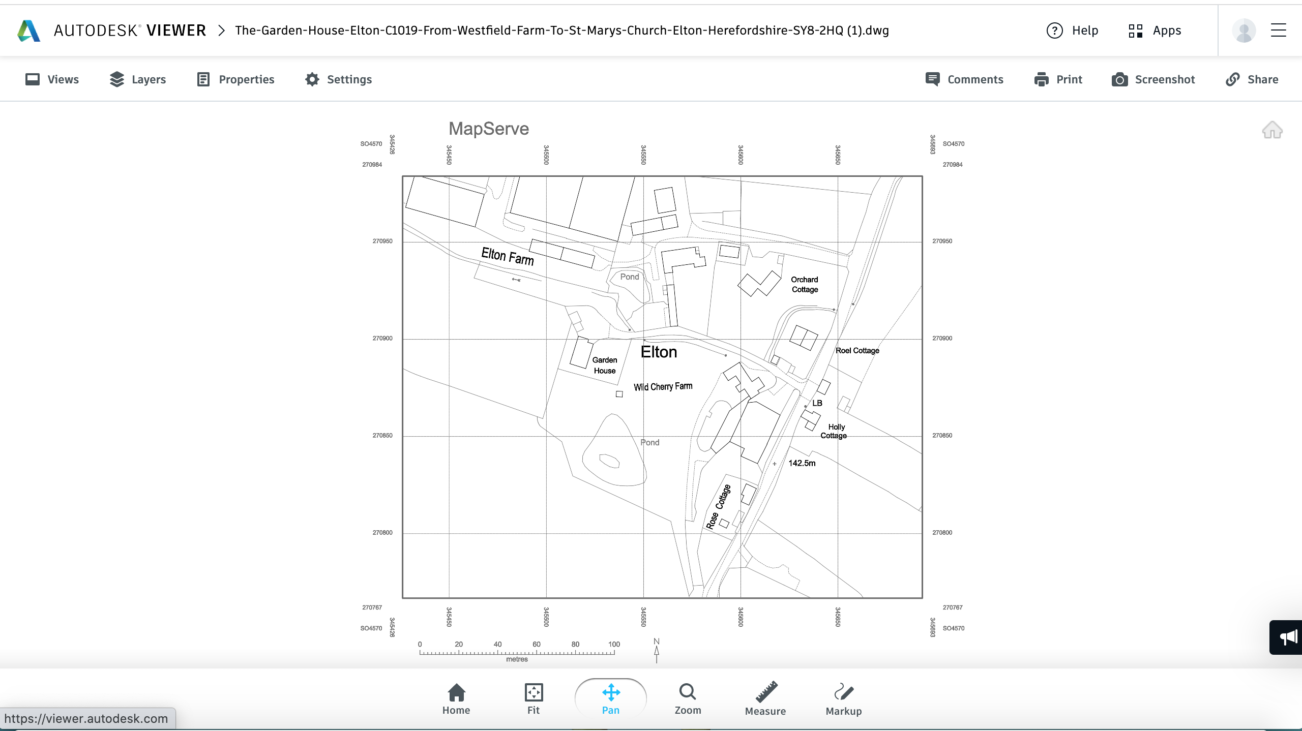 MasterMap Black & White DWG sample