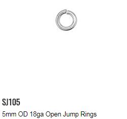 SJ105 silver jump ring