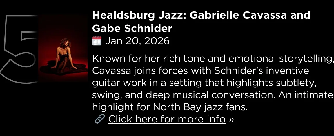 Healdsburg Jazz: Gabrielle Cavassa and Gabe Schnider