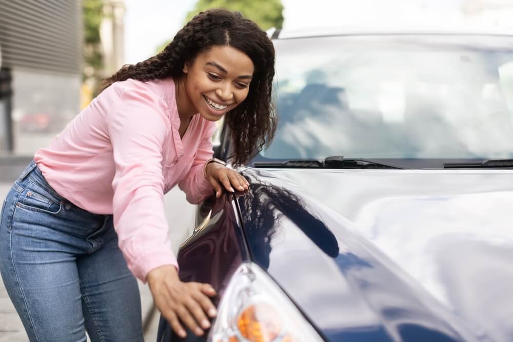 woman got her car repaired with a loan