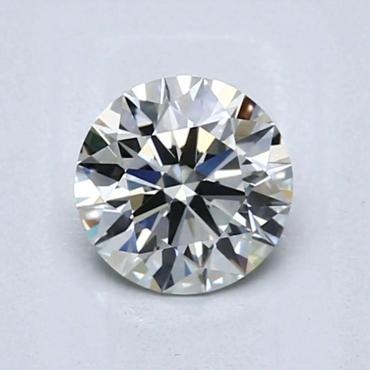 magnified image of a J color diamond