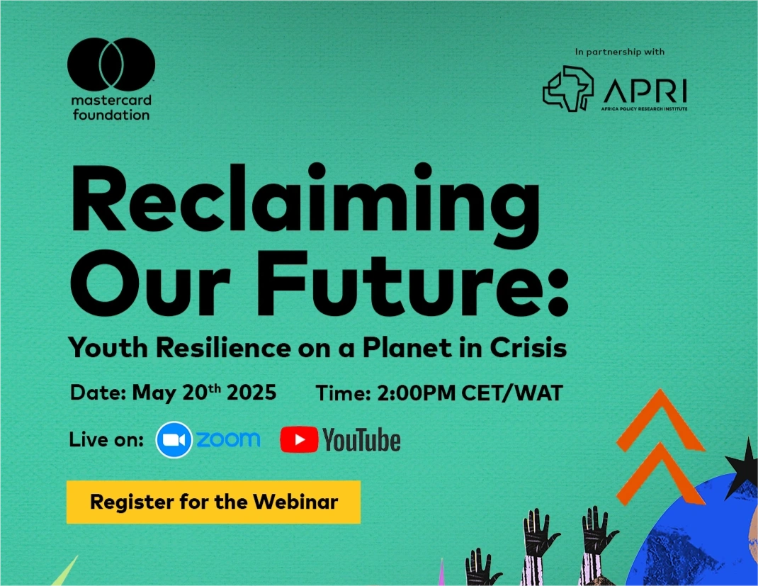 Reclaiming Our Future: Youth Resilience on a Planet in Crisis poster for the webinar May 20 2025