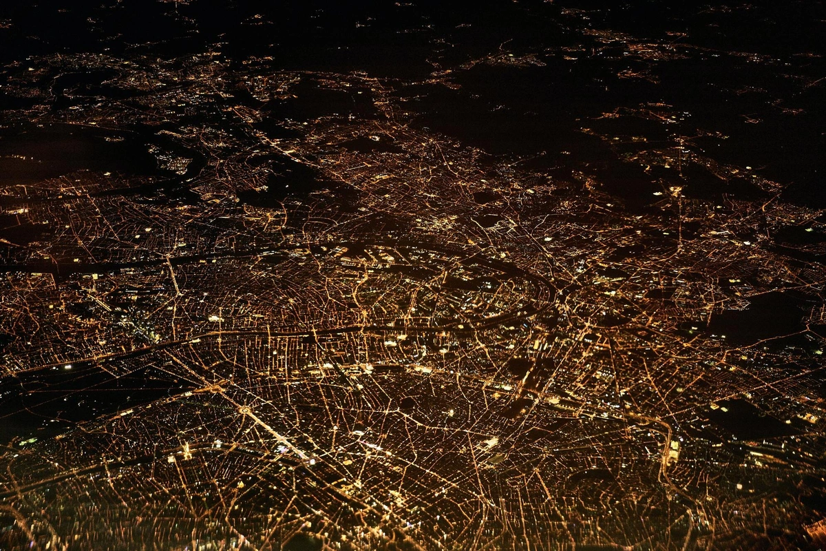 Aerial night image