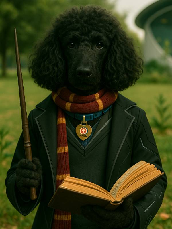 AI image of Hermione as a Poodle