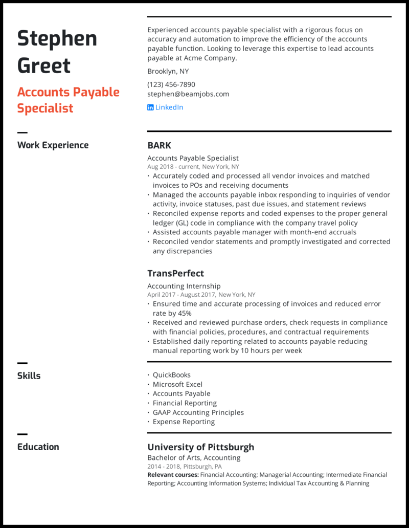 Experience relevant experience resume examples