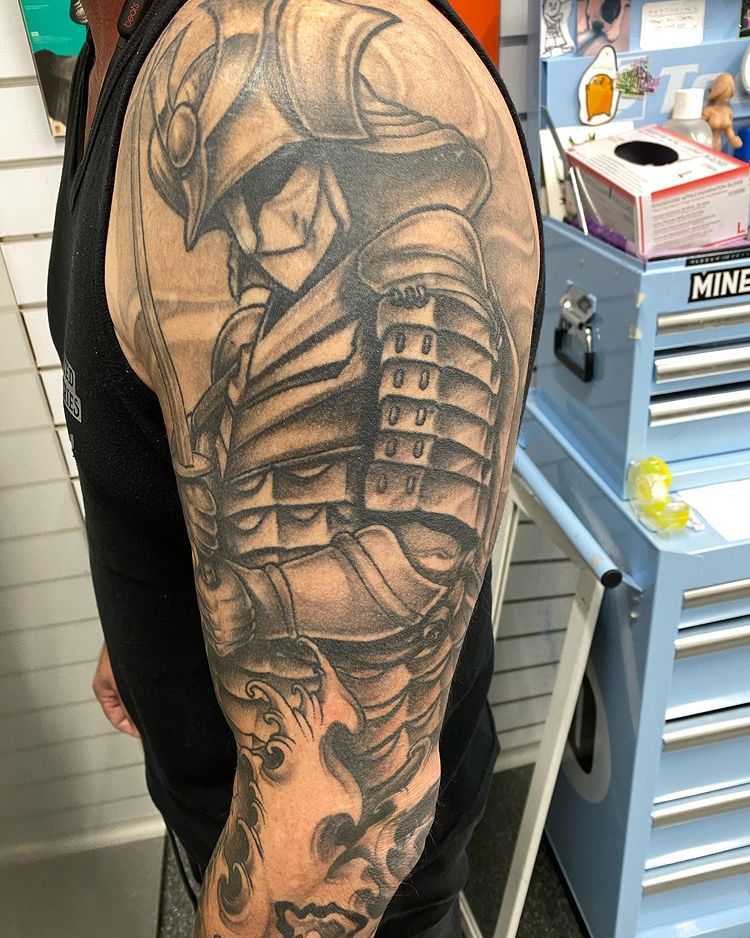 badass samurai tattoo