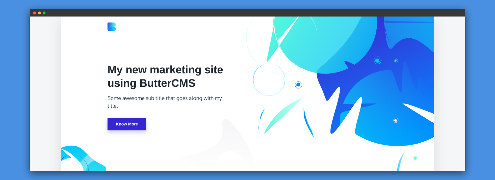 cms-powered marketing website