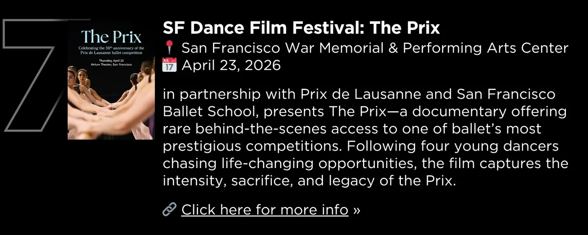 The Prix | 2026 SF Dance Film Festival