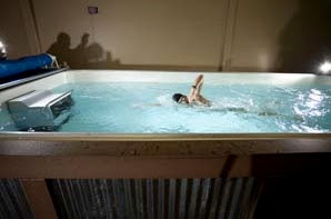 The Endless Pools swimming machine at Swim Bike Run of Kentucky