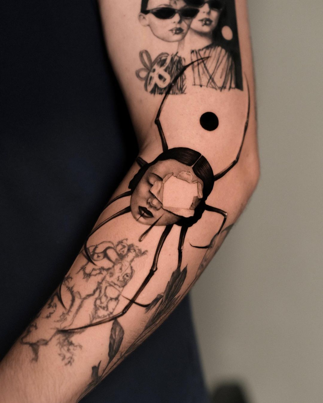 blackwork tattoo by claudia g