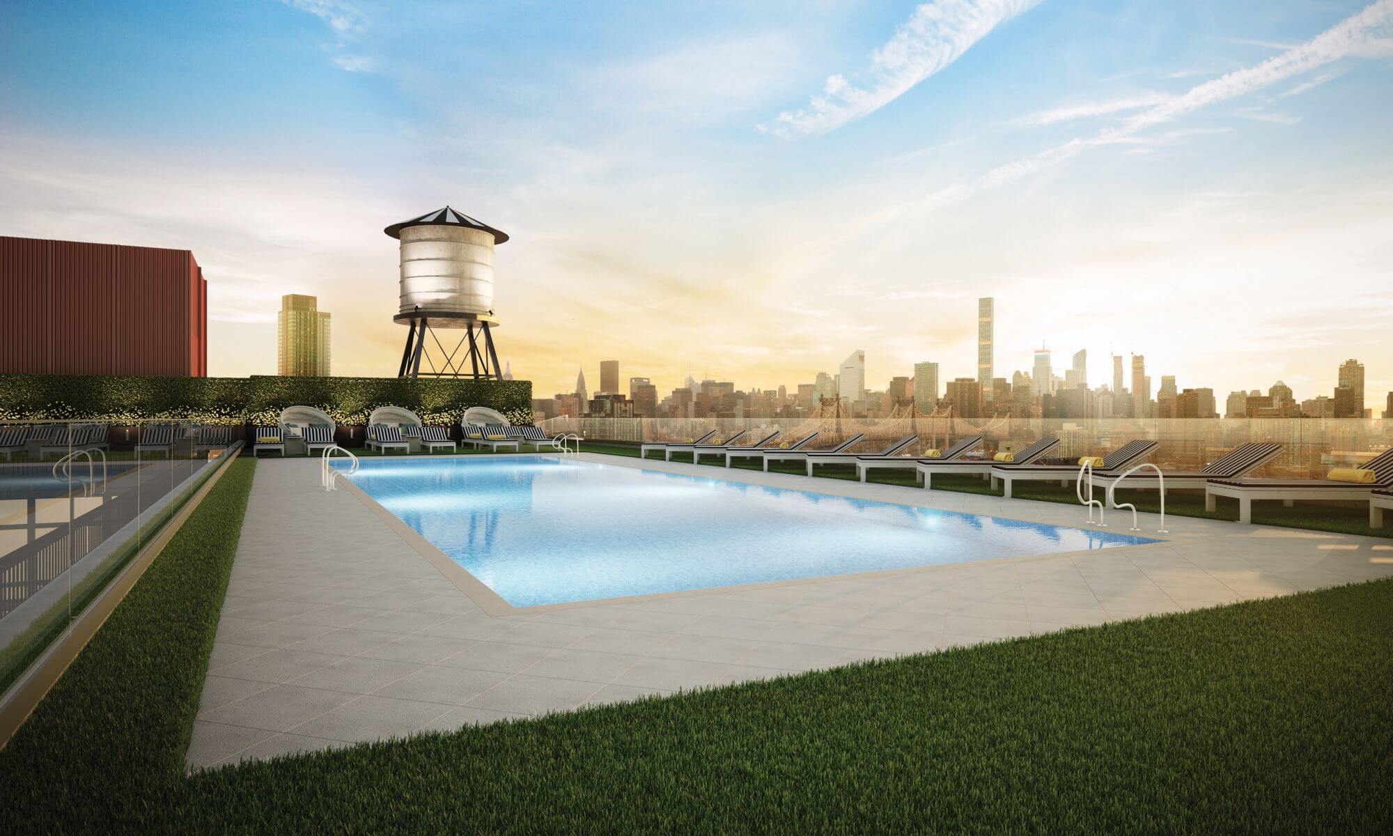 Residential Buildings With Rooftop Pools - ARC 3002 39th Avenue - Lightstone Group