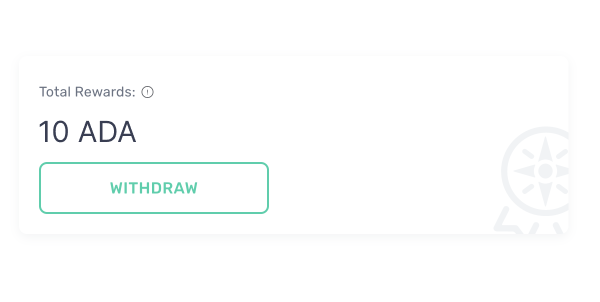 Getting rewards for ADA staking