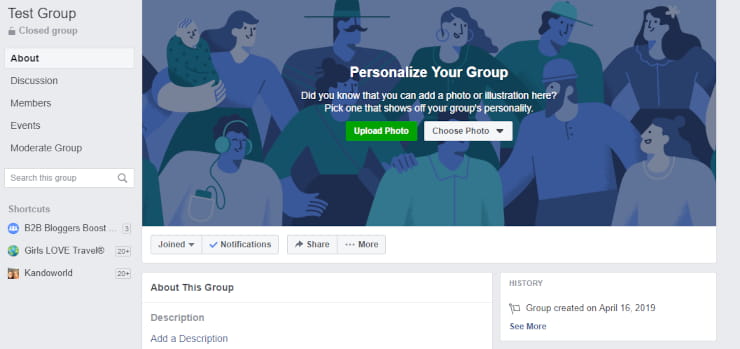 social media for schools - Facebook Groups