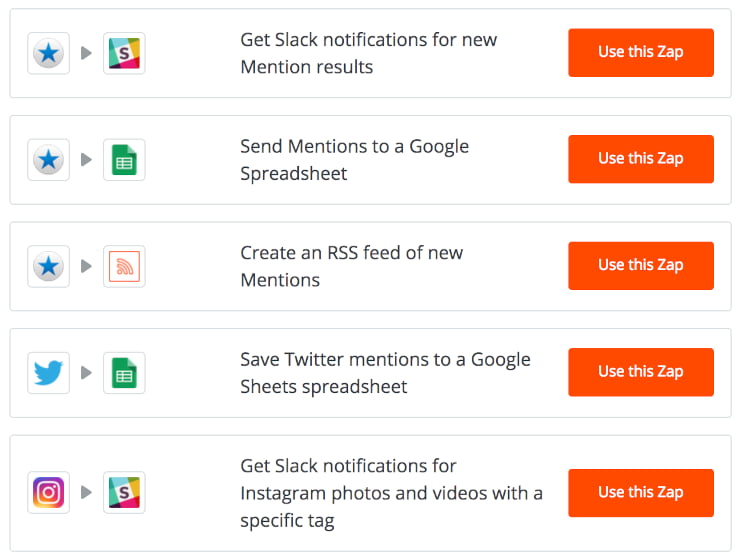 Zapier automatically track brand mentions