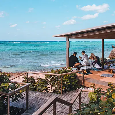 Beachside vacation rental home.