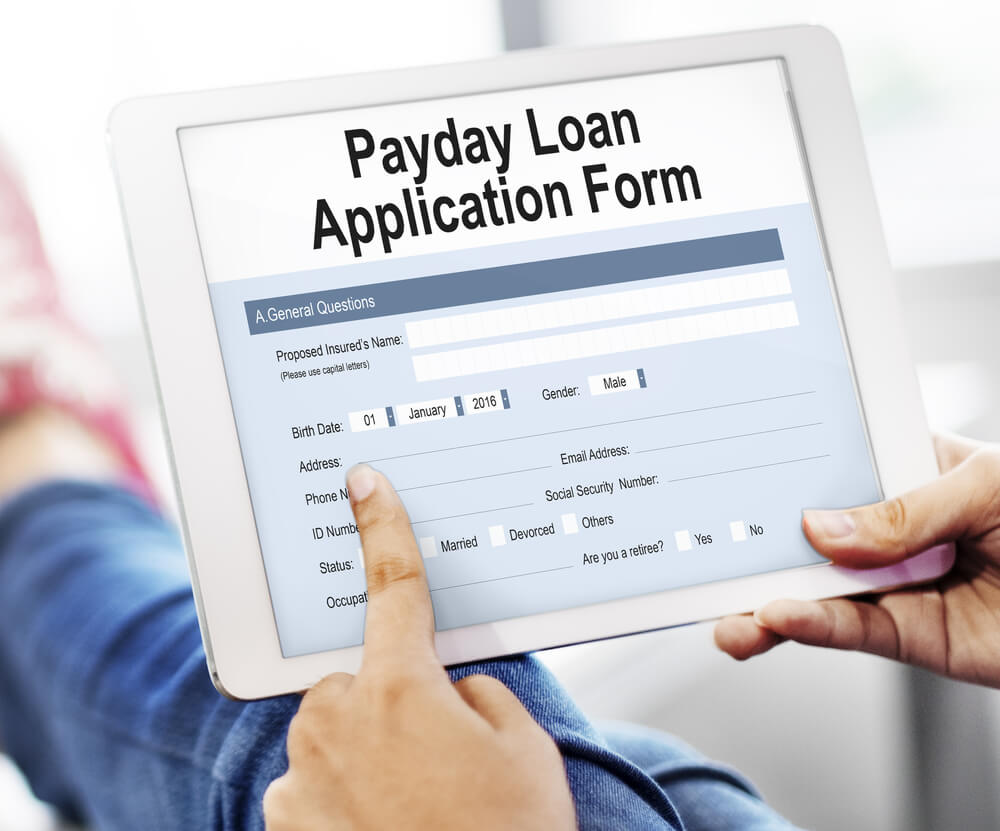 payday loan application form 