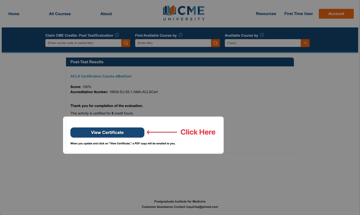 Support | CME Certificate Download 18