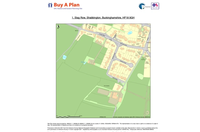 1:2500 scaled plan by BuyAPlan®