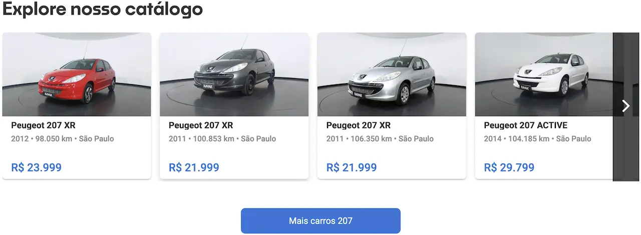 Peugeot 207 preço
