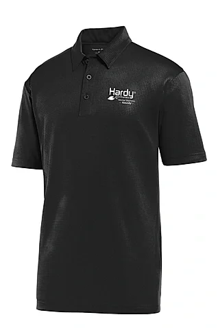 Men's Black Performance Polo