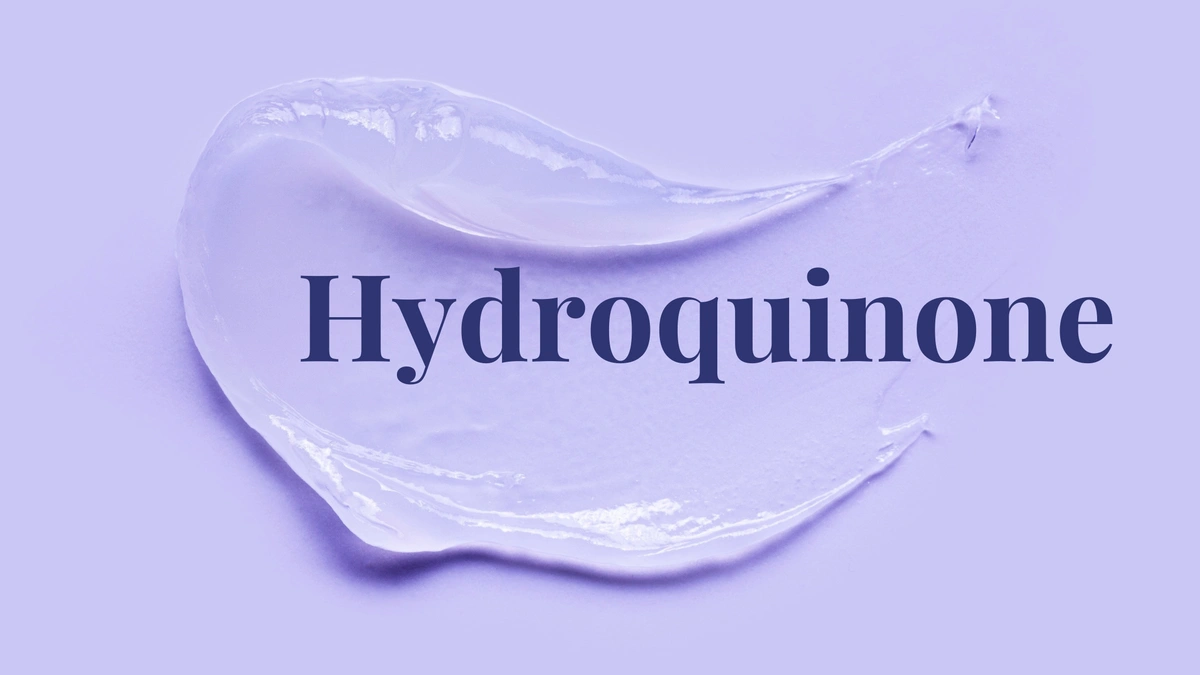 Hydroquinone written in text
