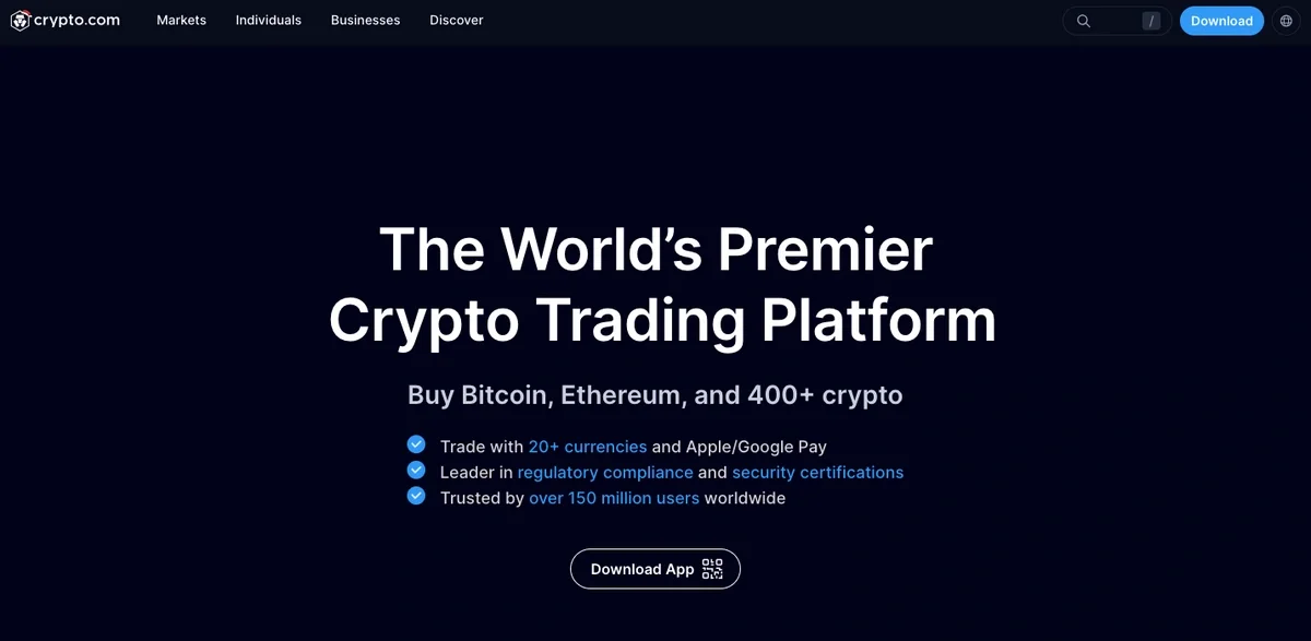 Crypto.com exchange user-friendly platform