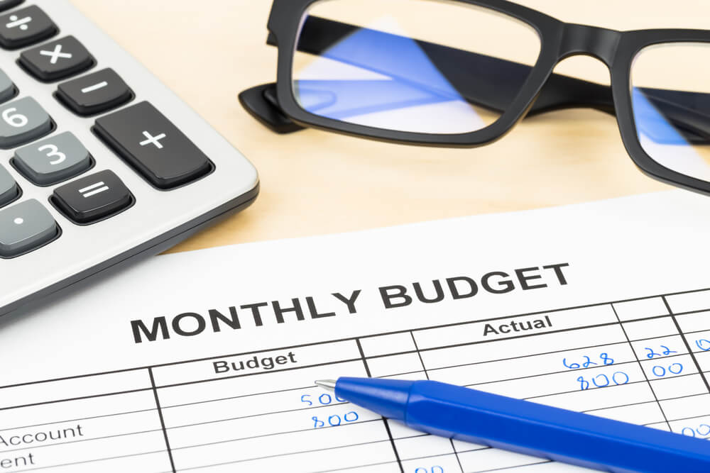 personal monthly budget