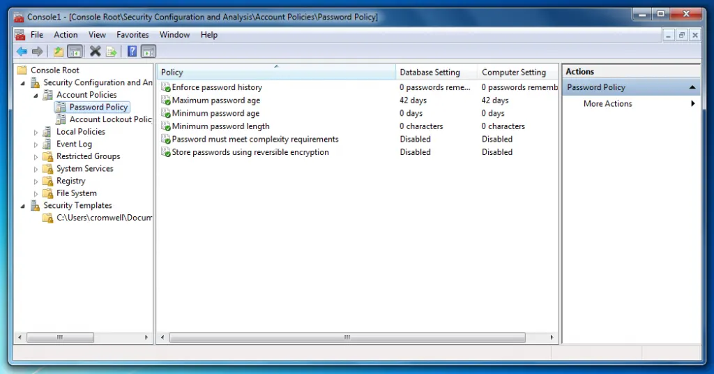 Microsoft Management Console screenshot 01