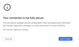 Browser security error