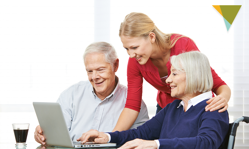 Elderly Couple Buying Annuities Online
