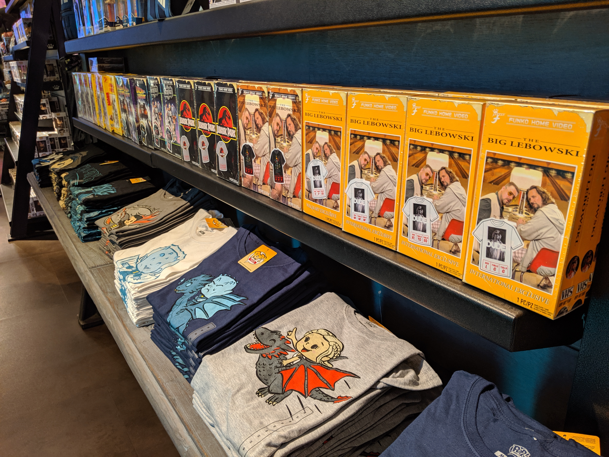 The Funko Pop HQ store in Seattle, WA sells t-shirts and custom merchandise for $10 or less