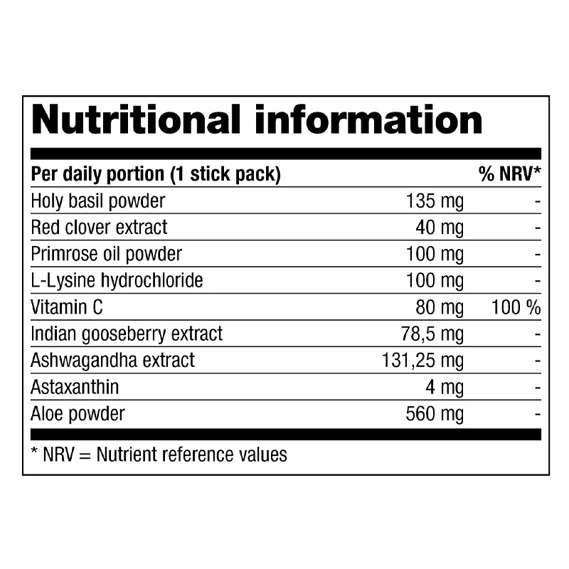 Nutritional Table