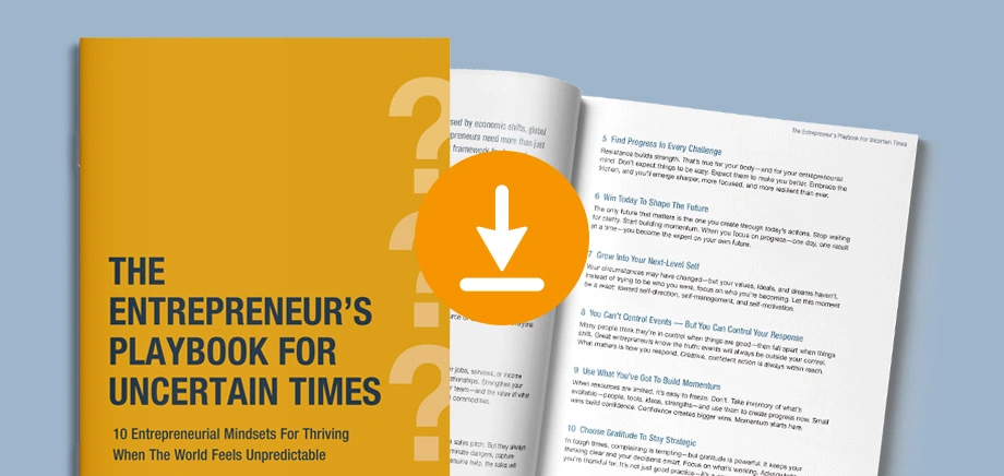 Cover image of The Entrepreneur's Playbook For Uncertain Times