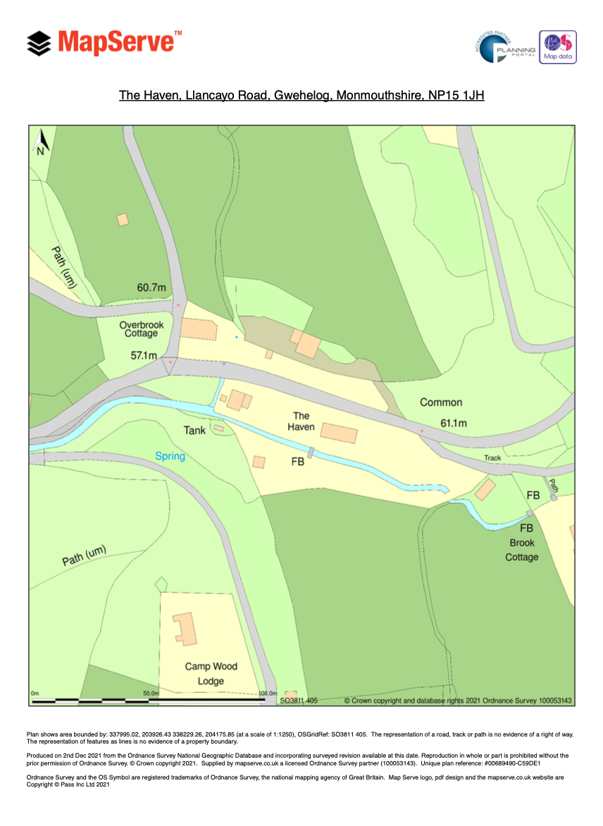 Site plan example provided by MapServe®