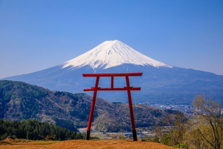 日本東京近郊神社 河口淺間神社