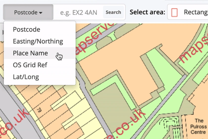 place name tool on MapServe®